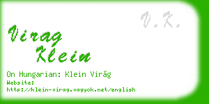 virag klein business card