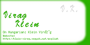 virag klein business card